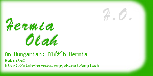 hermia olah business card